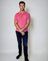 Pocket Polo Shirt - Pink - Buki - Flyclothing LLC