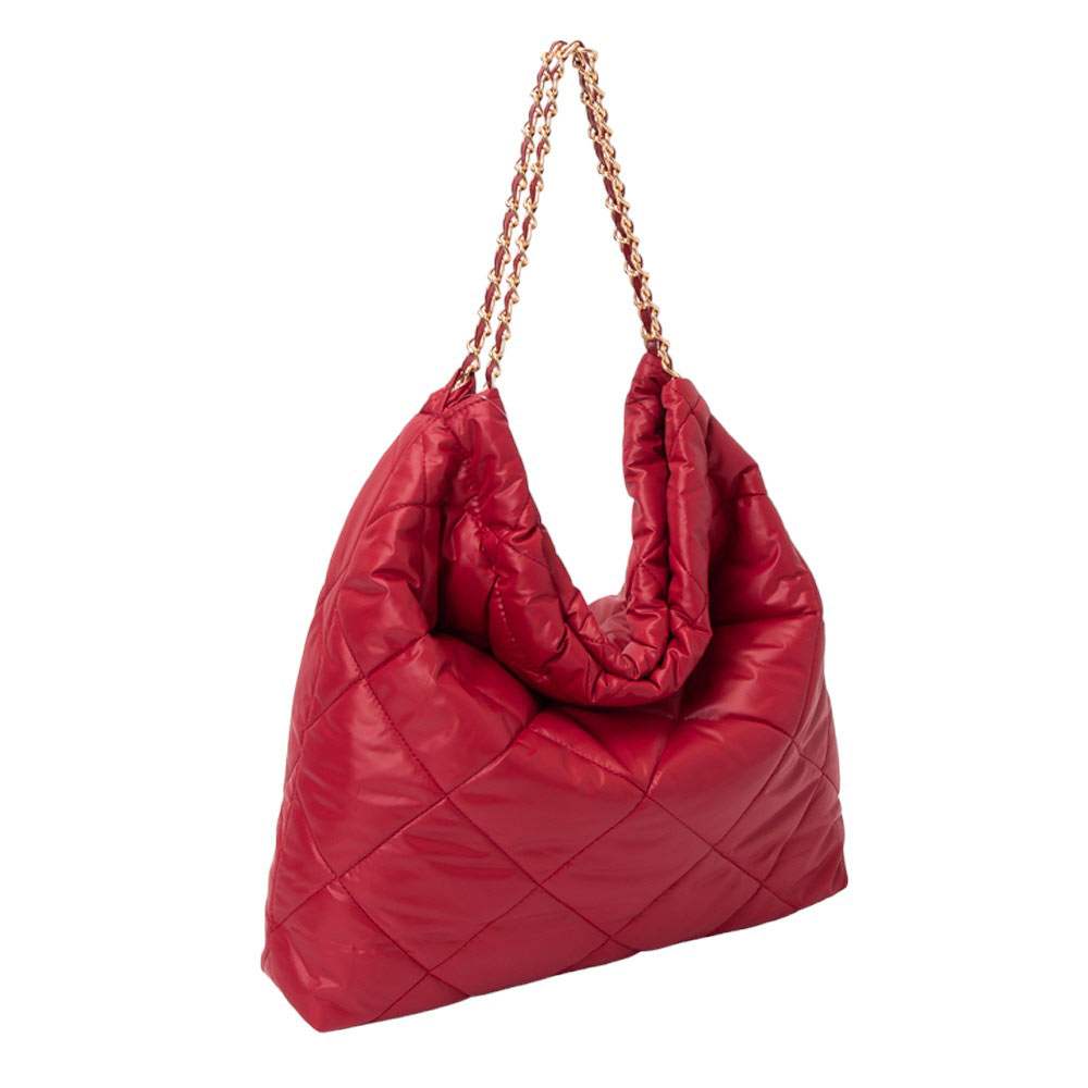 Padded Adjustable Metal Strap Shoulder Bag - Madeline Love - Flyclothing LLC