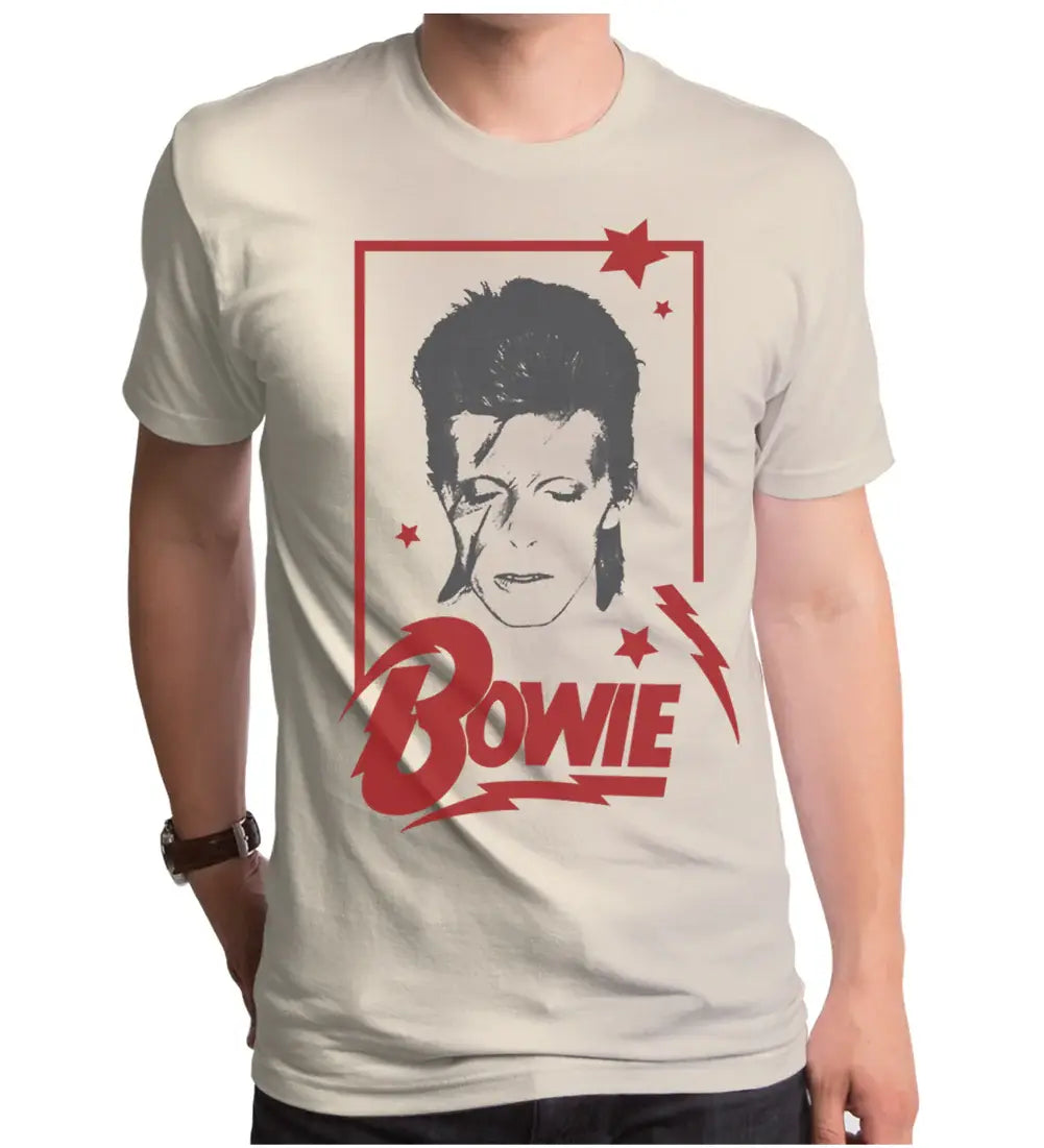 David Bowie Aladdin Frame Short-sleeve Mens Crew T-Shirt - David Bowie - Flyclothing LLC