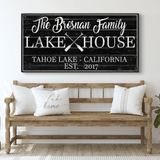 Family Lake House Paddle Sign II - Tailored Canvases - Flyclothing LLC