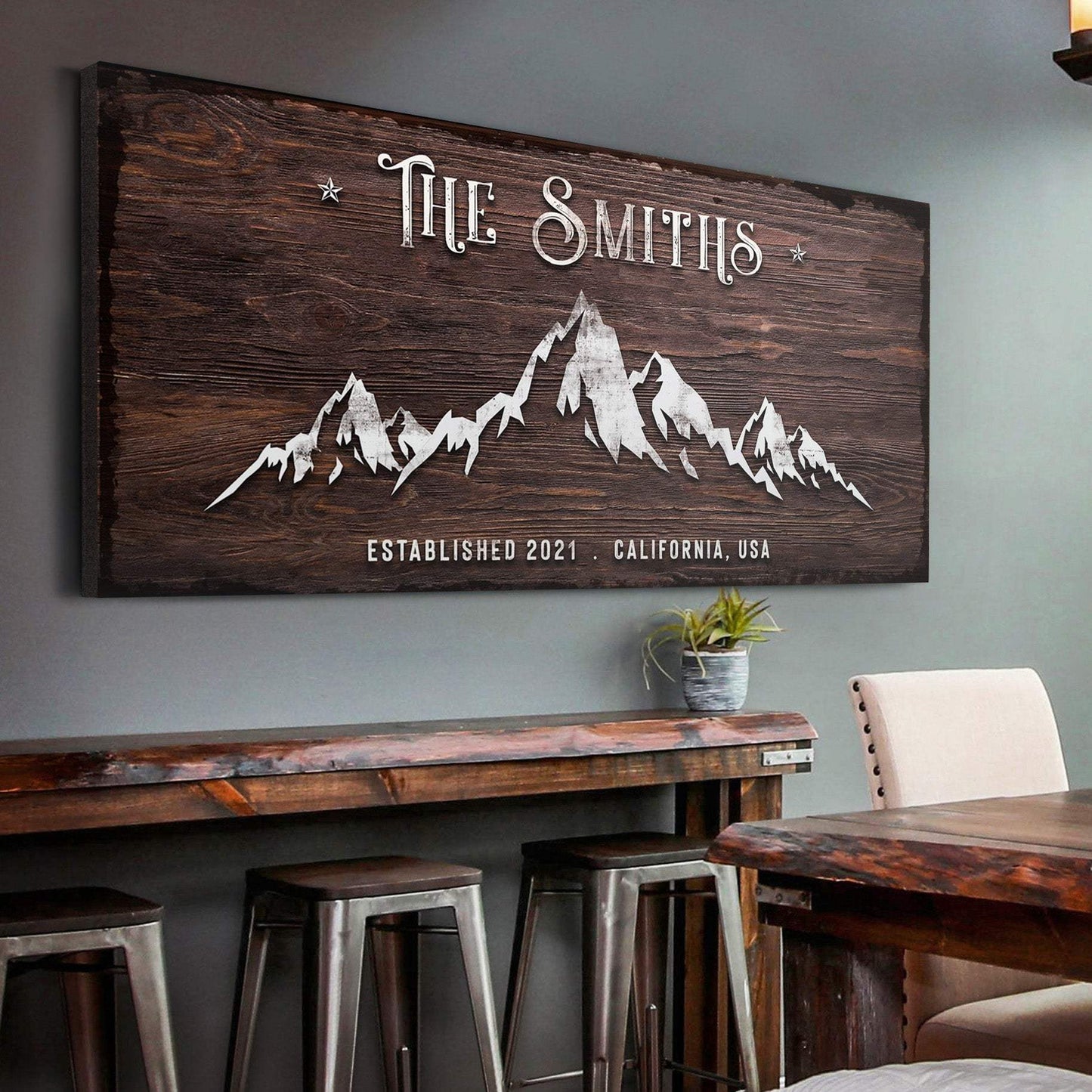 Family Mountain Home Sign II - Tailored Canvases - Flyclothing LLC