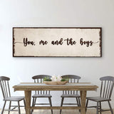 You, Me, And The Boys Sign IV - Tailored Canvases - Flyclothing LLC