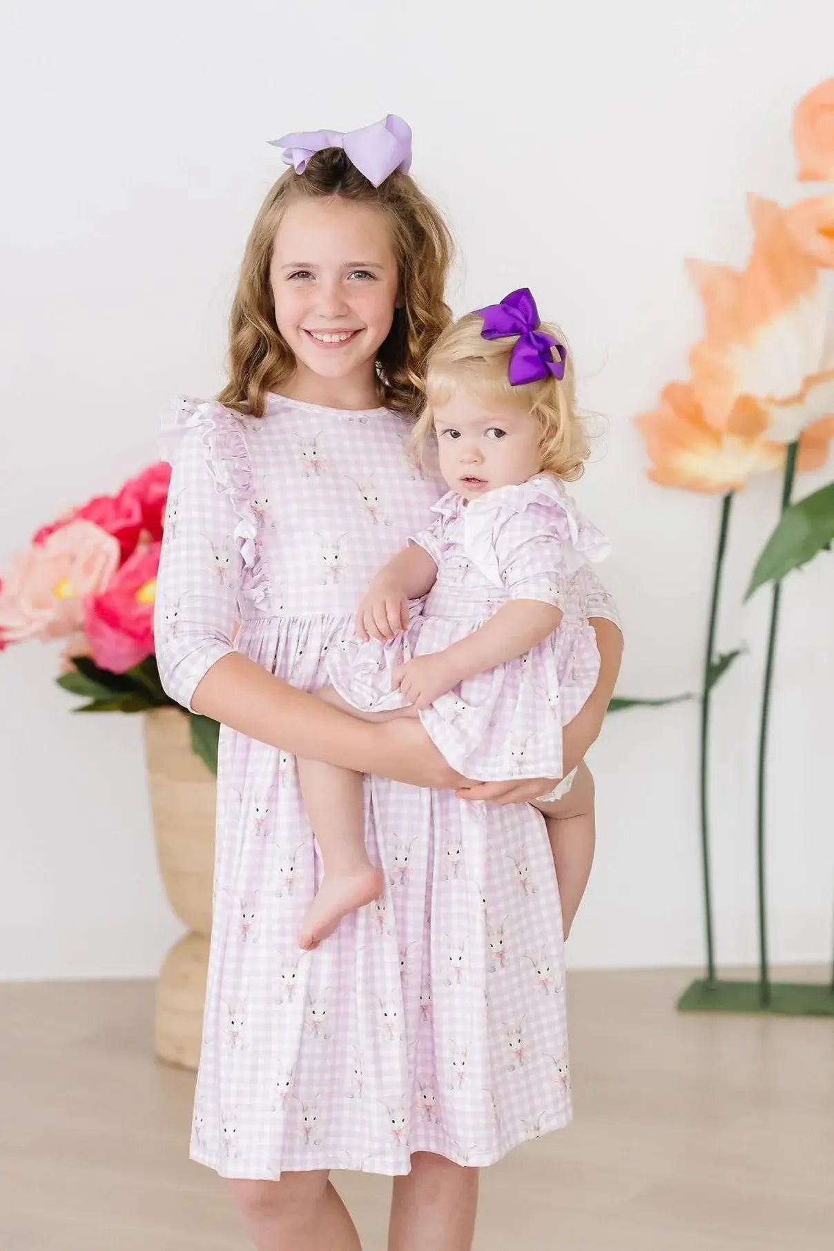 Baby Bunnies 3/4 Sleeve Flutter Twirl Bodysuit - Mila & Rose ® - Flyclothing LLC