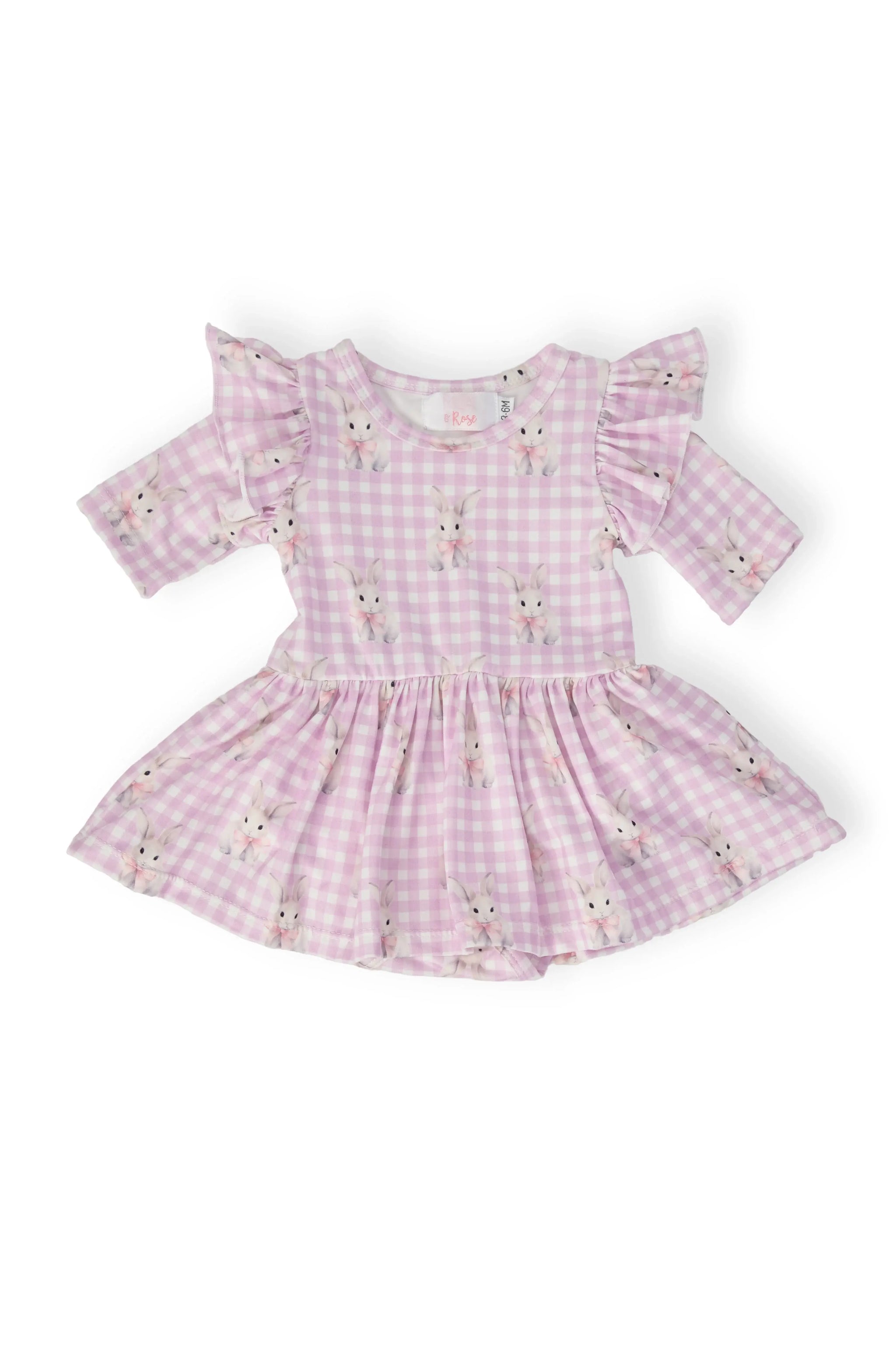 Baby Bunnies 3/4 Sleeve Flutter Twirl Bodysuit - Mila & Rose ® - Flyclothing LLC