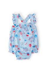 Baby You're a Firework Ruffle Cross Back Romper - Mila & Rose ® - Flyclothing LLC