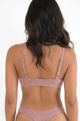 The Bell Pep | Red Chambray Boob Hammock™ Triangle Bralette - Shinesty - Flyclothing LLC