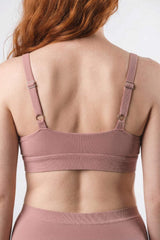 The Bell Pep | Red Chambray Boob Hammock™ Plunge Bralette - Shinesty - Flyclothing LLC