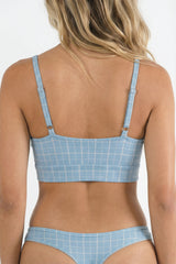 The Spick & Span | Window Pane Plaid Boob Hammock™ Scoop Bralette