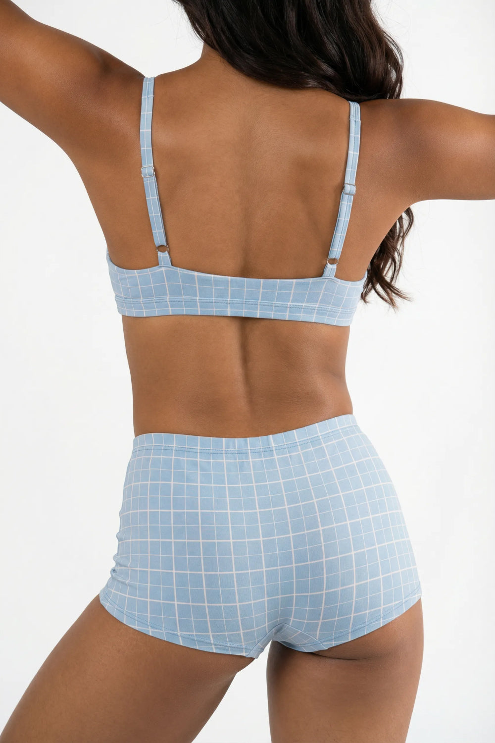 The Spick & Span | Window Pane Plaid Modal Boyshort Underwear