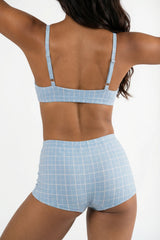 The Spick & Span | Window Pane Plaid Modal Boyshort Underwear