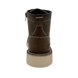 AdTec Oregon Kids' Farm Boot with Side Zipper Brown - back view