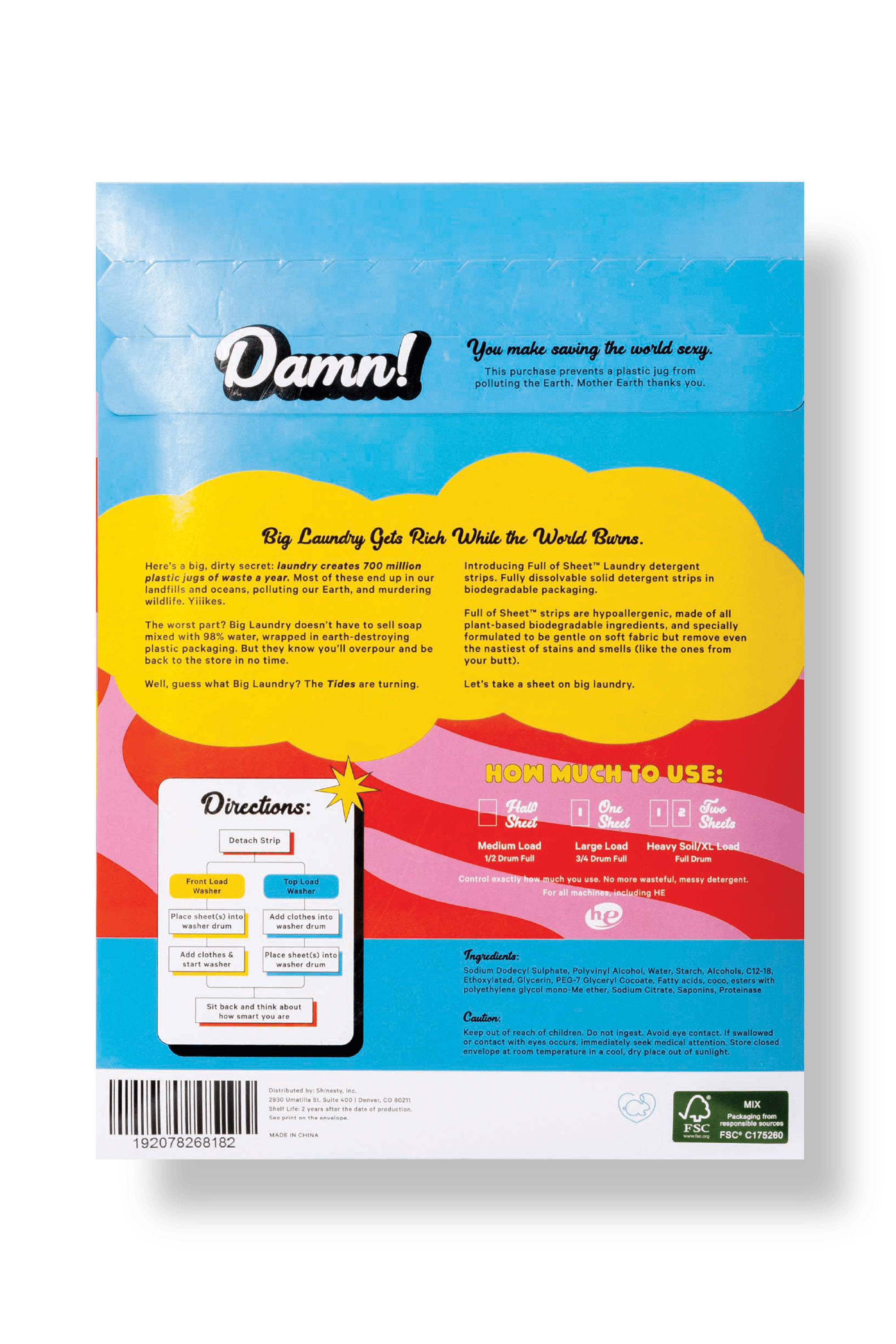 The Full Of Sheet | Boulder Breeze Eco-Laundry Detergent Strips - Shinesty