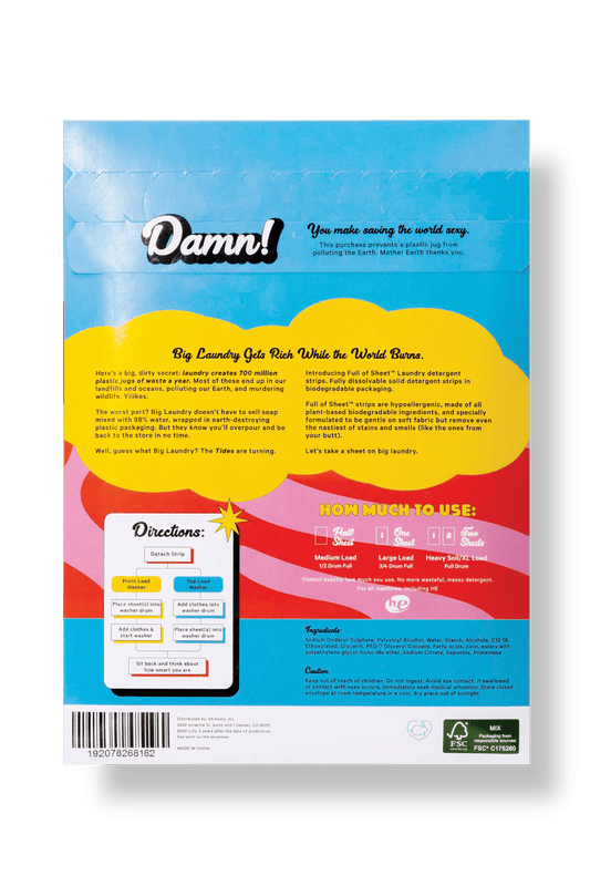 The Full Of Sheet | Boulder Breeze Eco-Laundry Detergent Strips - Shinesty