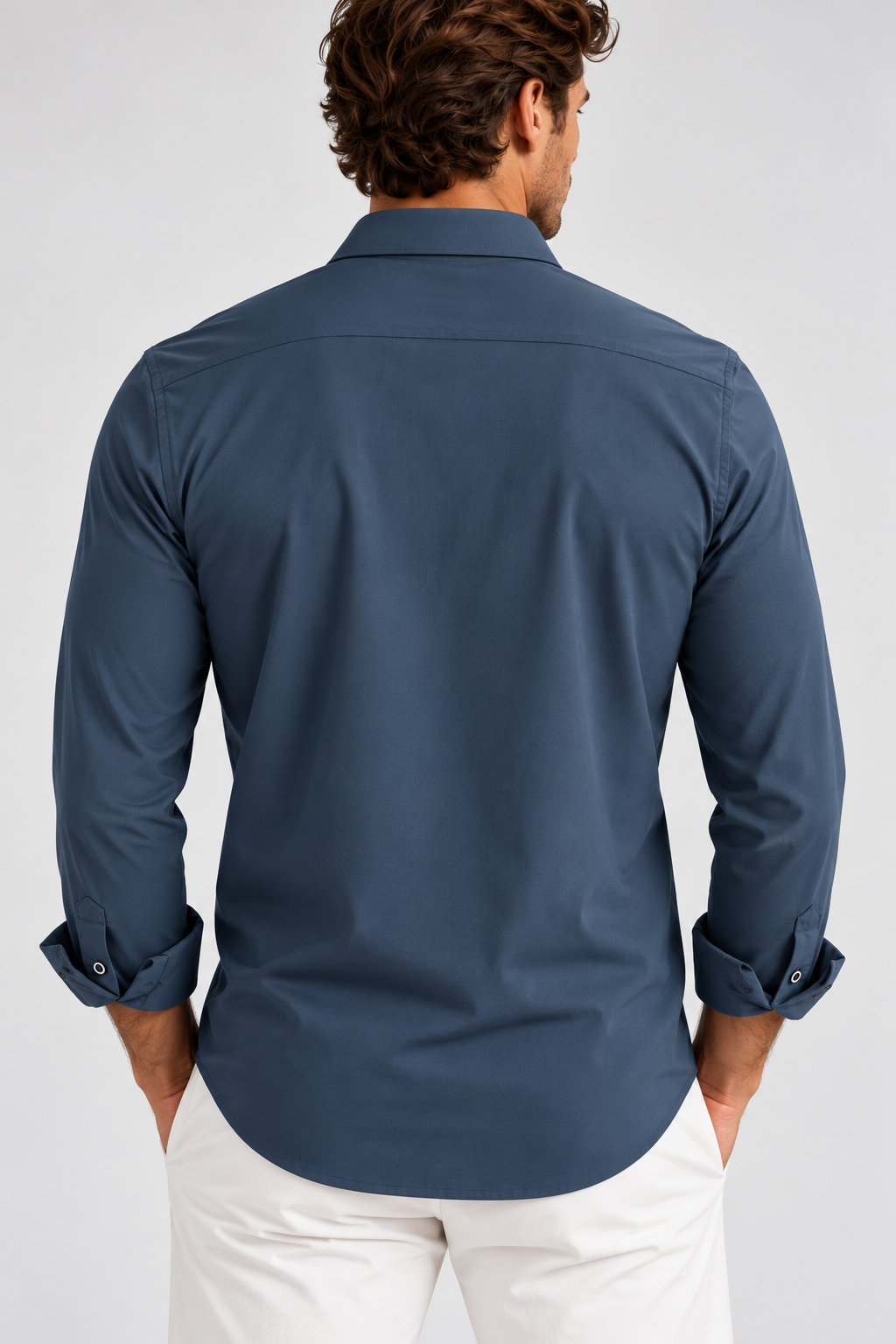 'Single Shot' Long Sleeve Shirt - Blue Night - Buki - Flyclothing LLC