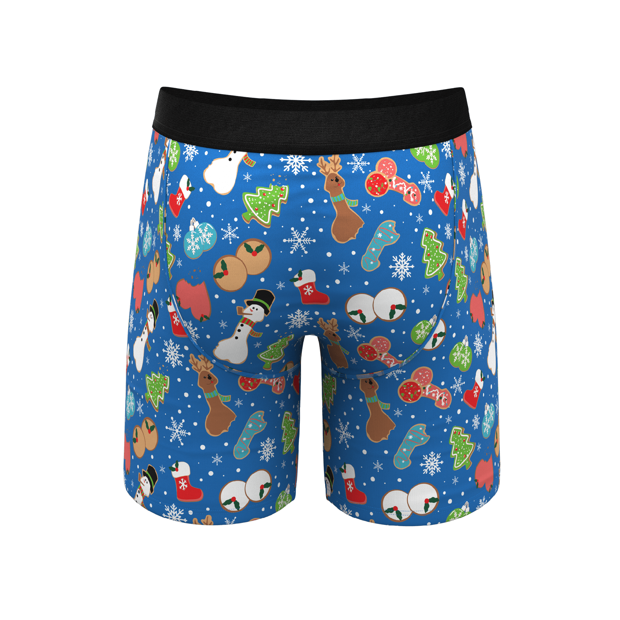 The Baked Goodies | Christmas Cookies Long Leg Ball Hammock® Pouch Underwear With Fly - Shinesty