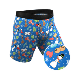The Baked Goodies | Christmas Cookies Long Leg Ball Hammock® Pouch Underwear With Fly - Shinesty