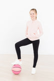 Zen Pink Full-Zip Ruffle Active Jacket - Mila & Rose ®