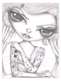 Black Market Art Company Ballerina Girl Print