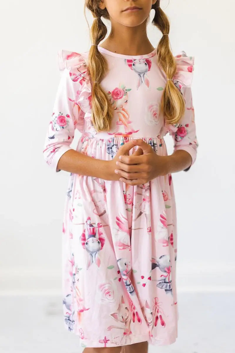 SALE Ballet Beauties Ruffle Twirl Dress - Mila & Rose ® - Flyclothing LLC