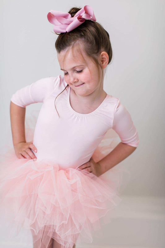 Ballet Pink 3/4 Tutu Leotard - Mila & Rose ® - Flyclothing LLC
