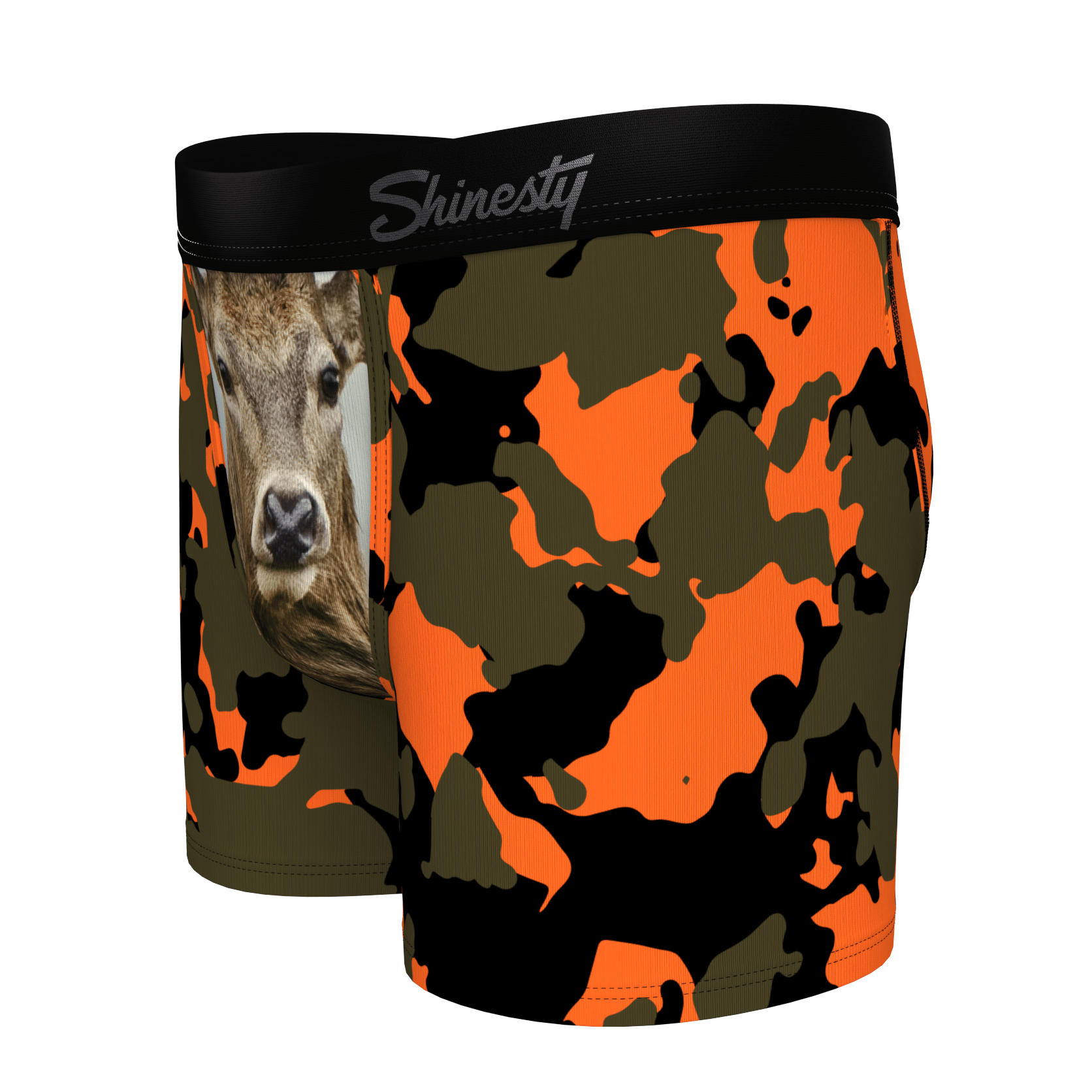 The Bambi Bunchers | Camo Deer Boy's Boxer Briefs - Shinesty