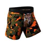 The Bambi Bunchers | Orange Camo Deer Ball Hammock® Pouch Underwear