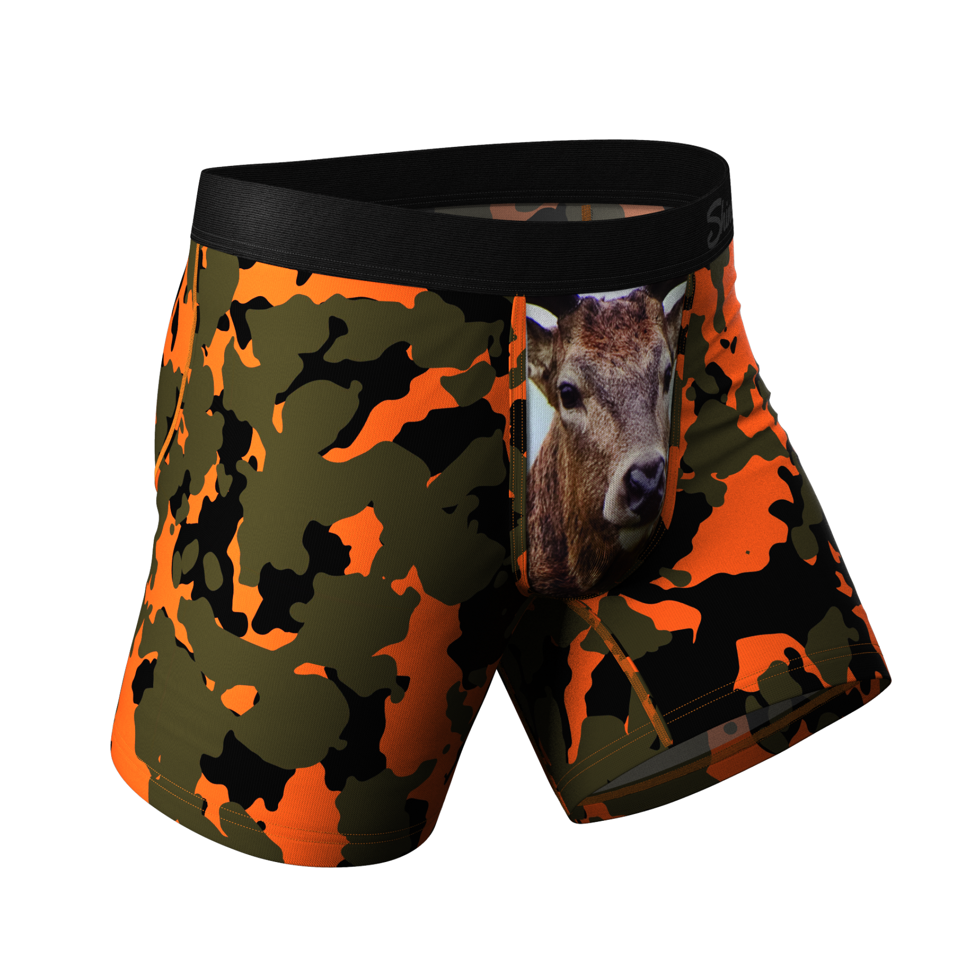The Bambi Bunchers | Orange Camo Deer Ball Hammock® Pouch Underwear