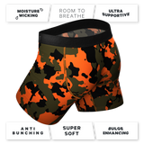 The Bambi Bunchers | Orange Camo Deer Ball Hammock® Pouch Underwear