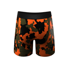 The Bambi Bunchers | Orange Camo Deer Ball Hammock® Pouch Underwear - Shinesty