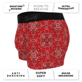 The Bandana Split | Red Bandana Ball Hammock® Pouch Trunks Underwear - Shinesty - Flyclothing LLC
