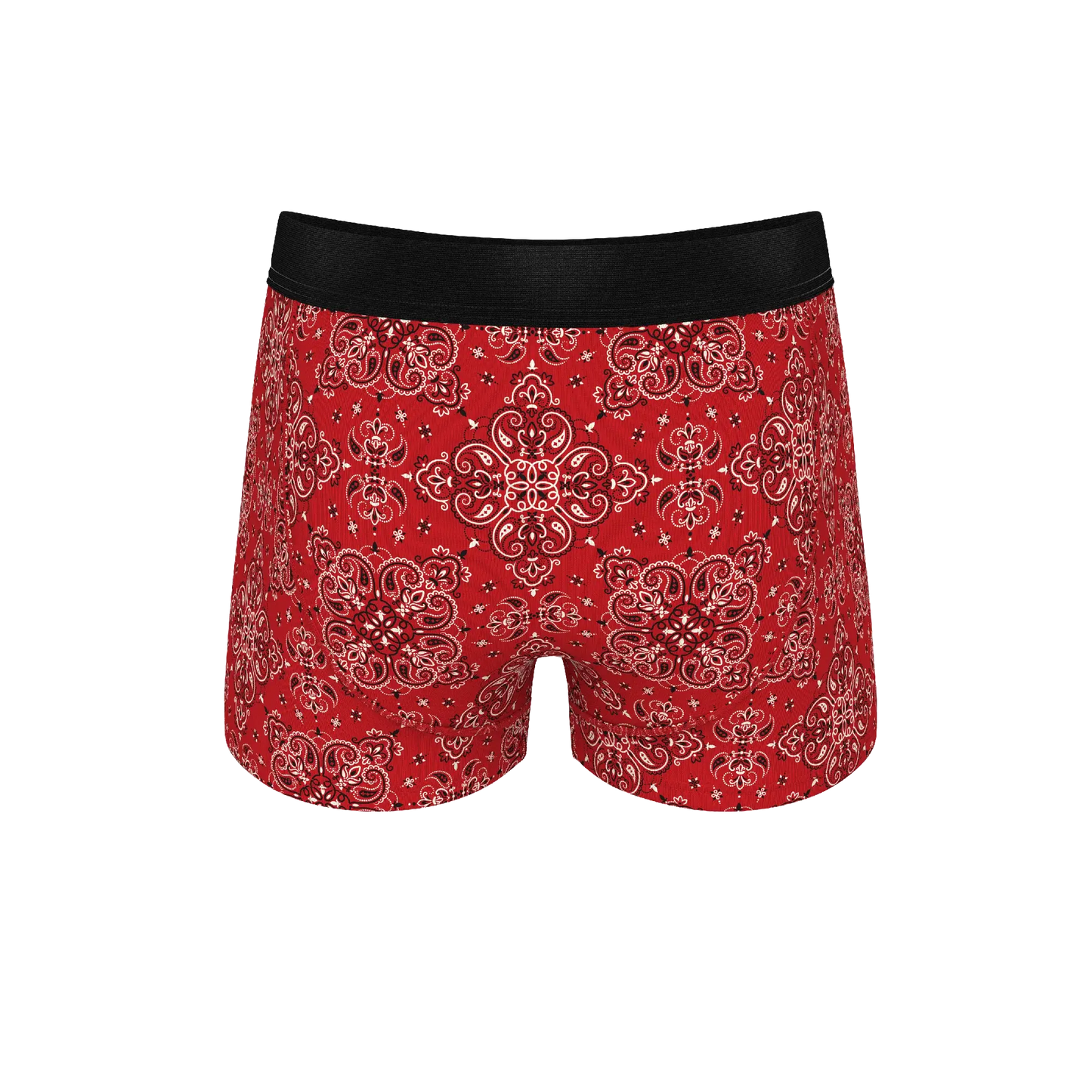 The Bandana Split | Red Bandana Ball Hammock® Pouch Trunks Underwear - Shinesty - Flyclothing LLC