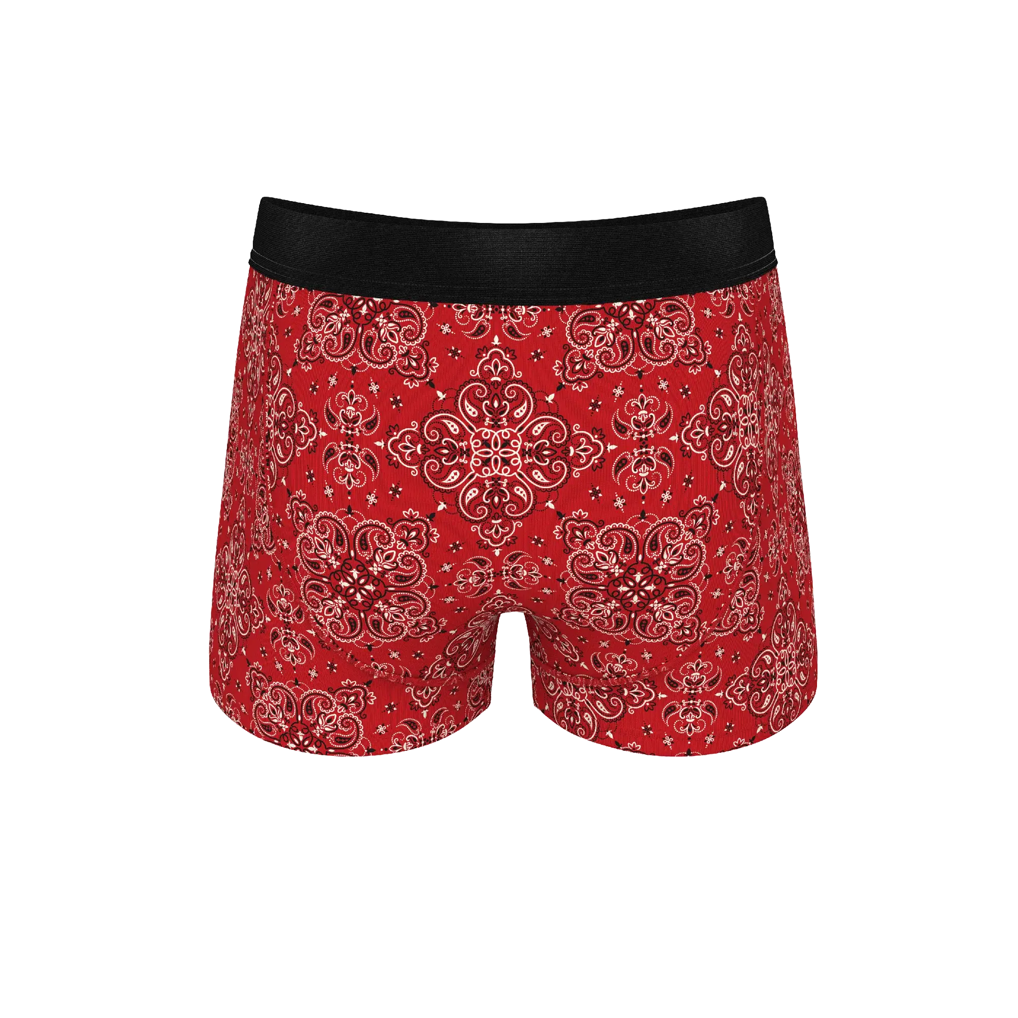 The Bandana Split | Red Bandana Ball Hammock® Pouch Trunks Underwear - Shinesty - Flyclothing LLC