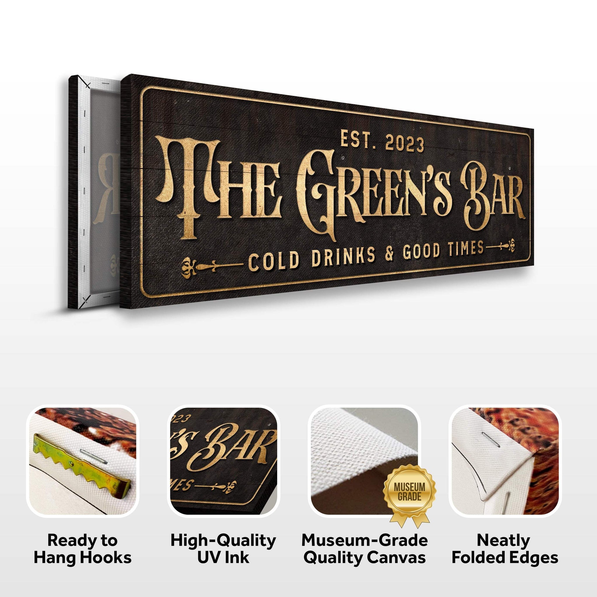 Custom Bar Sign III - Tailored Canvases - Flyclothing LLC