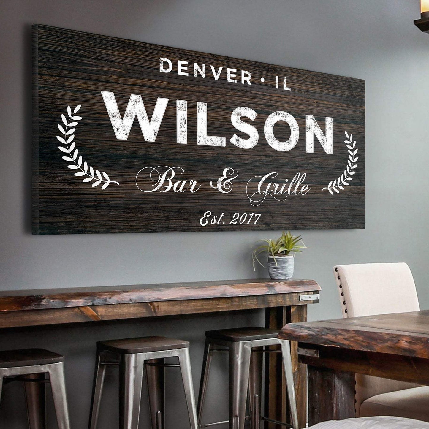 Bar and Grill Sign IV - Tailored Canvases - Flyclothing LLC