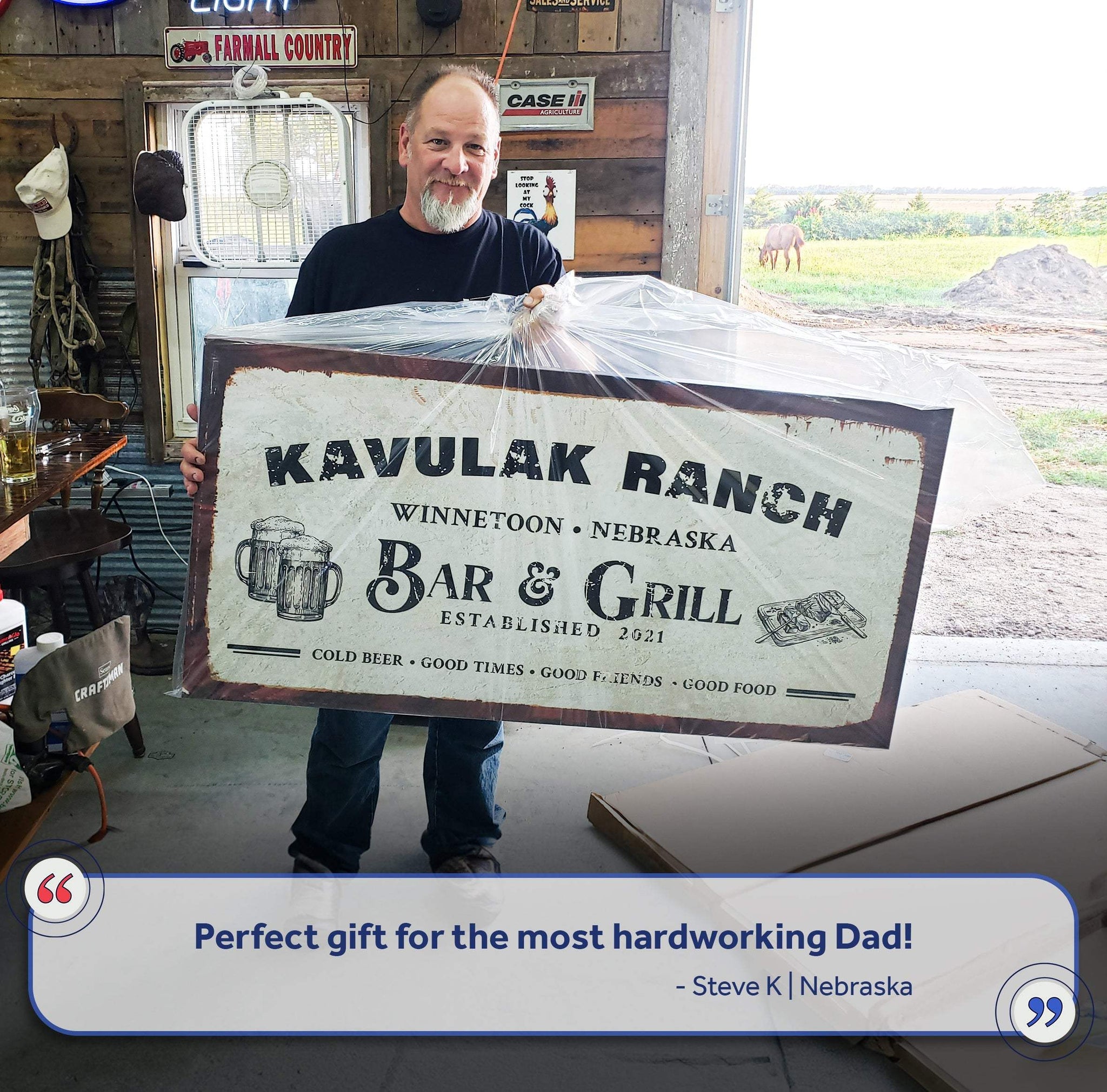 Bar and Grill Sign VIII - Tailored Canvases - Flyclothing LLC