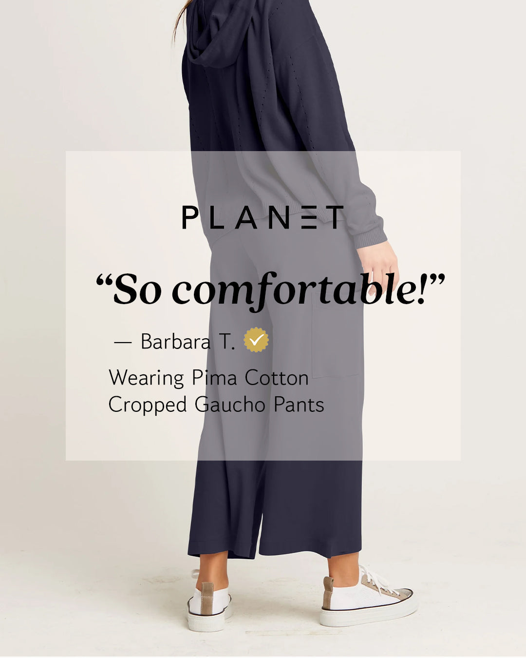 Pima Cotton Cropped Gaucho Pants - Lava - PLANET by Lauren G - Flyclothing LLC