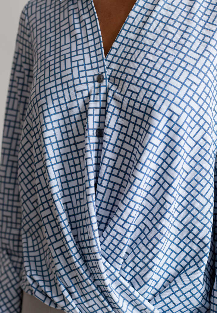 Barcelona Shirt - White & Blue - Buki - Flyclothing LLC