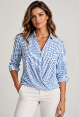 Barcelona Shirt - White & Blue - Buki - Flyclothing LLC