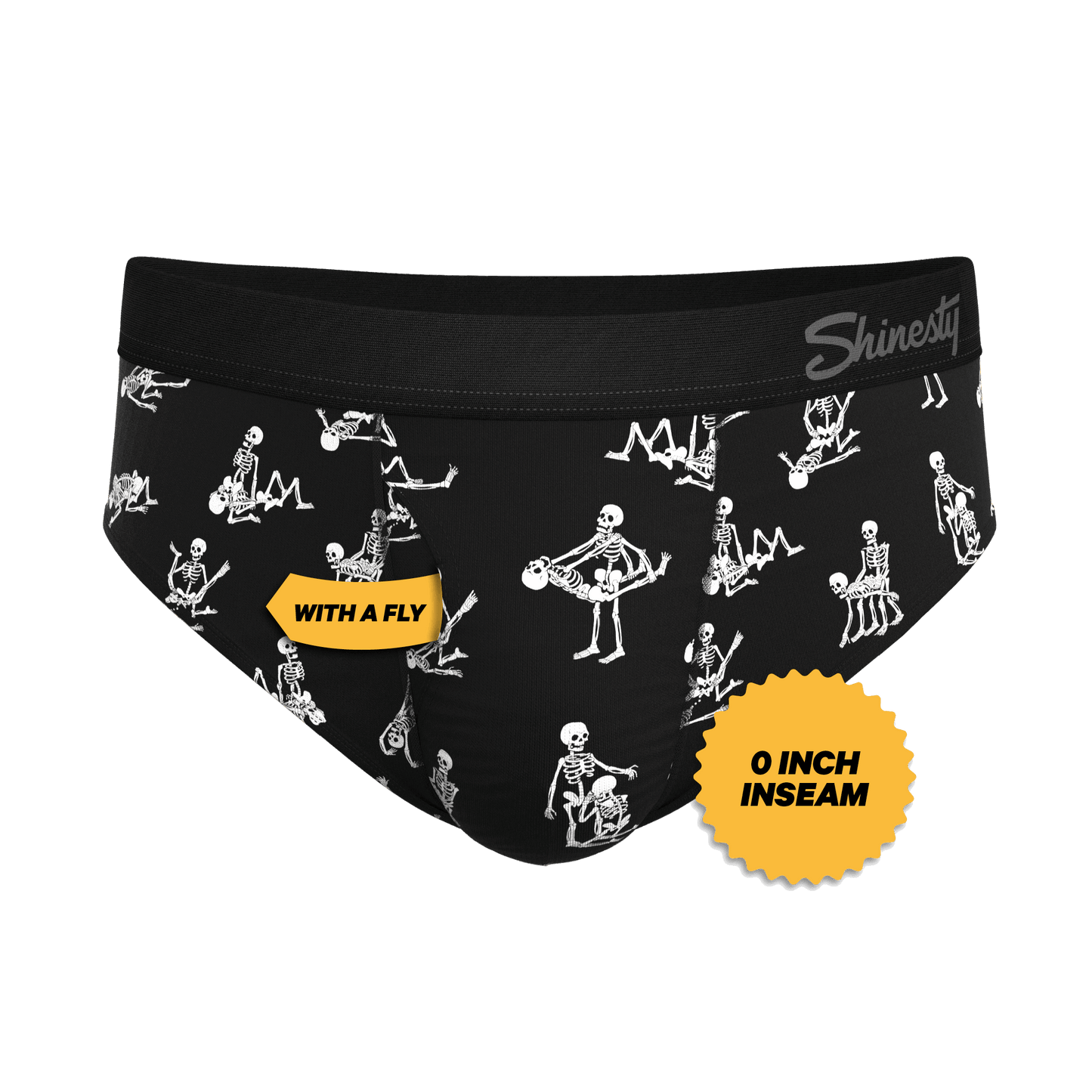 The Bare Back Bones | Glow in the Dark Skeletons Ball Hammock® Pouch Underwear Briefs