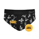The Bare Back Bones | Glow in the Dark Skeletons Ball Hammock® Pouch Underwear Briefs