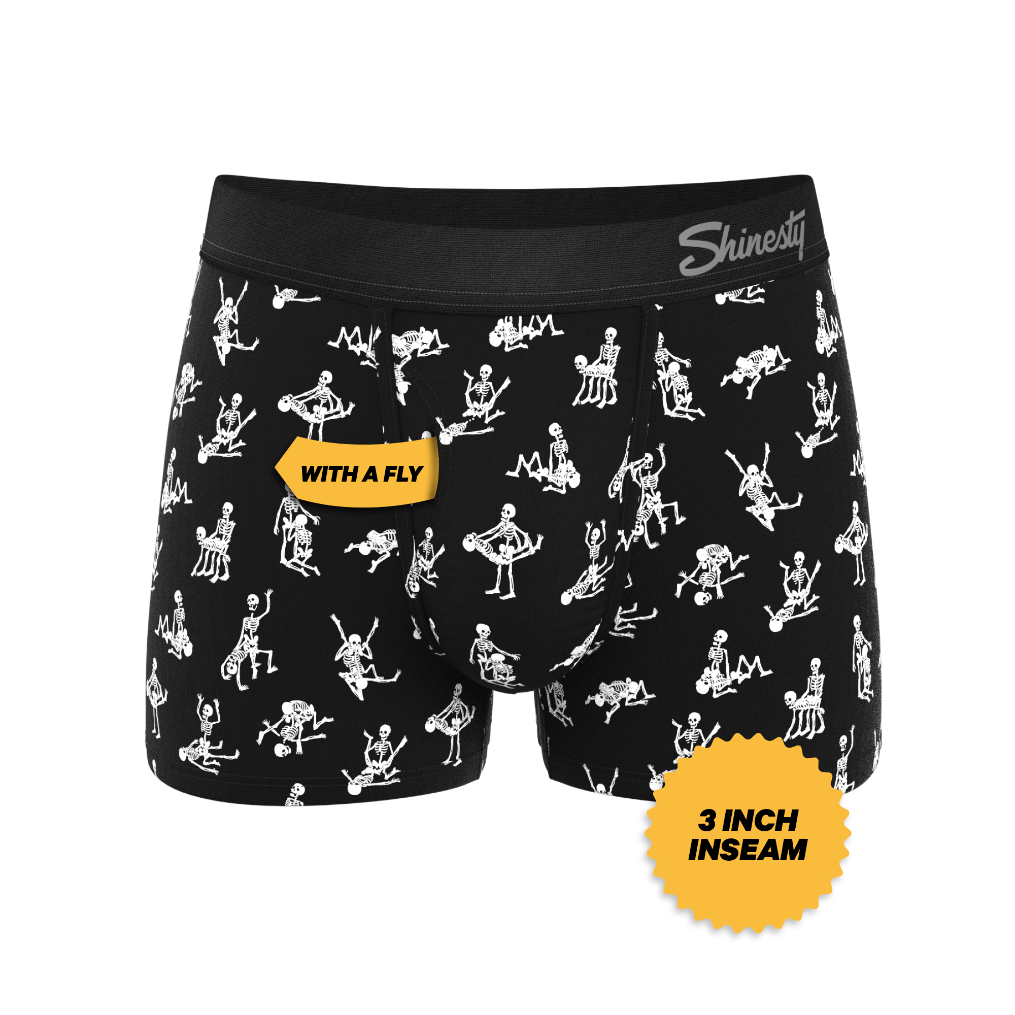 The Bare Back Bones | Glow in the Dark Skeletons Ball Hammock® Pouch Trunks Underwear