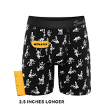 The Bare Back Bones | Glow in the Dark Skeletons Ball Hammock® Boxer - Long Leg