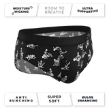 The Bare Back Bones | Glow in the Dark Skeletons Ball Hammock® Pouch Underwear Briefs