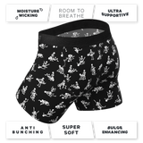 The Bare Back Bones | Glow in the Dark Skeletons Ball Hammock® Pouch Underwear With Fly