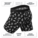 The Bare Back Bones | Glow in the Dark Skeletons Ball Hammock® Boxer - Long Leg