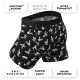 The Bare Back Bones | Glow in the Dark Skeletons Ball Hammock® Pouch Underwear