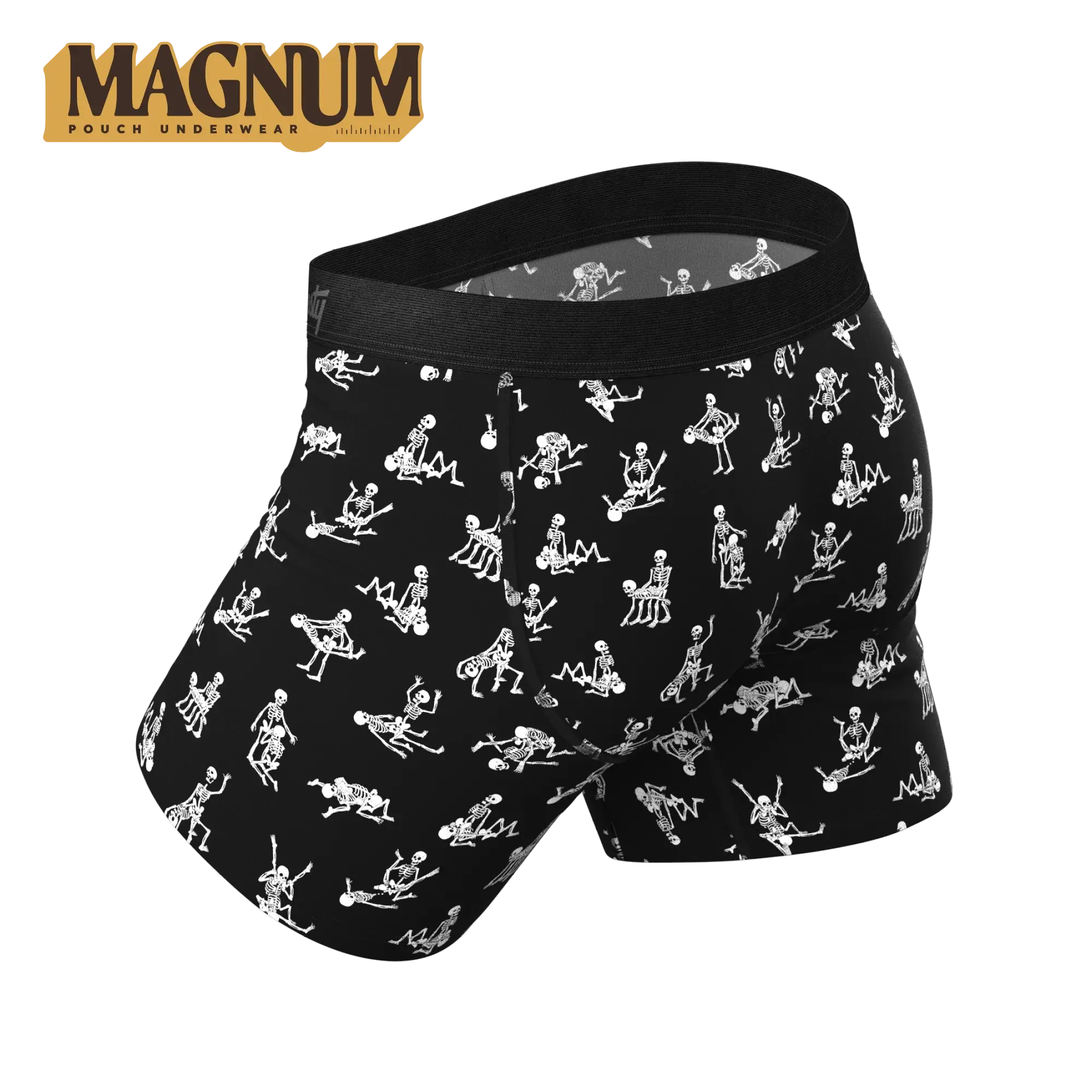The Bare Back Bones | Glow In The Dark Skeletons Ball Hammock® Magnum Big Pouch Underwear - Shinesty - Flyclothing LLC