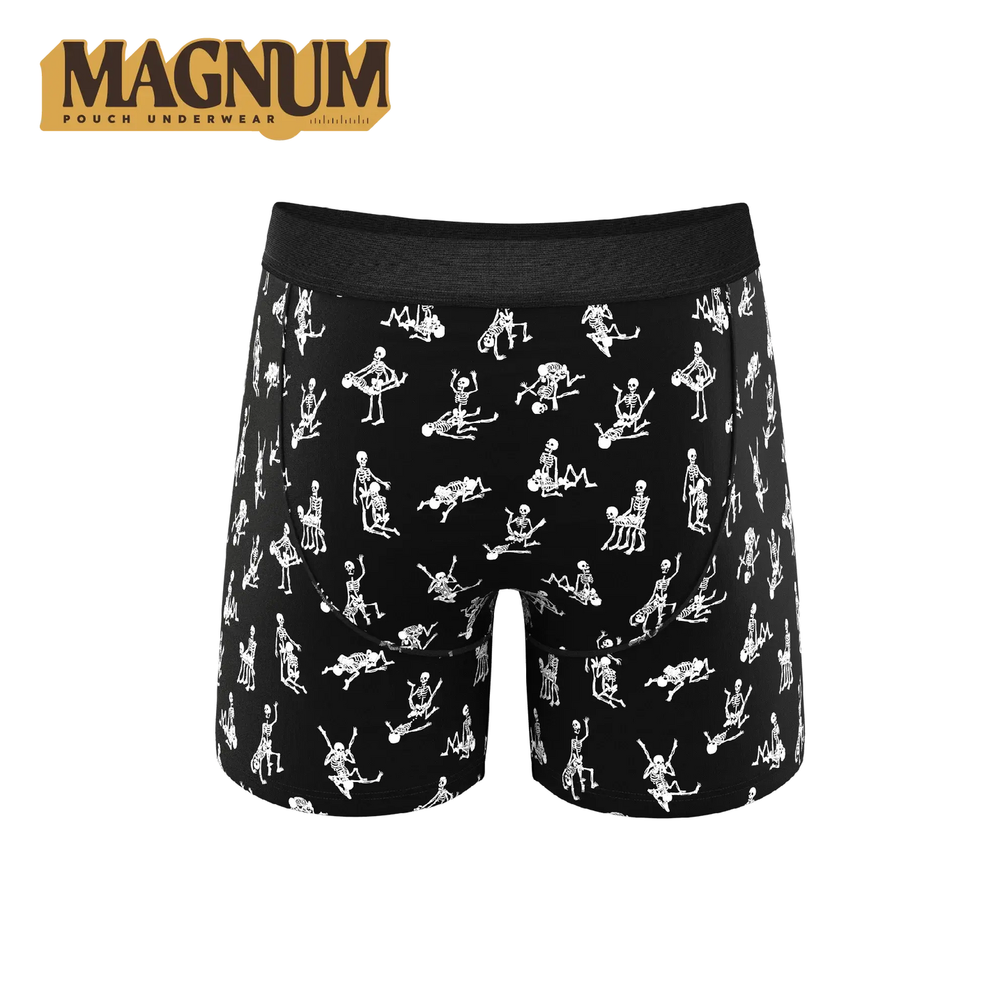 The Bare Back Bones | Glow In The Dark Skeletons Ball Hammock® Magnum Big Pouch Underwear - Shinesty - Flyclothing LLC
