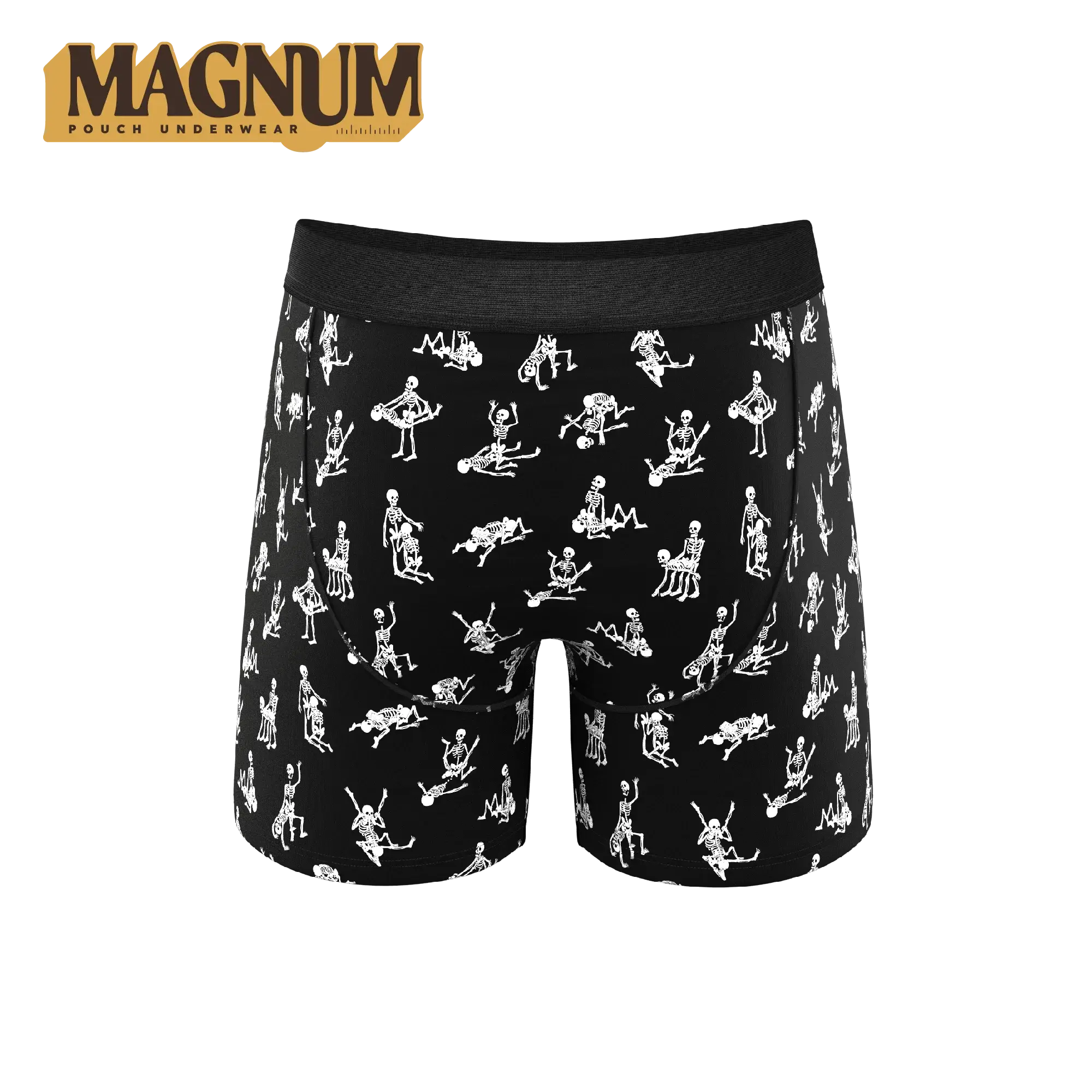 The Bare Back Bones | Glow In The Dark Skeletons Ball Hammock® Magnum Big Pouch Underwear - Shinesty - Flyclothing LLC