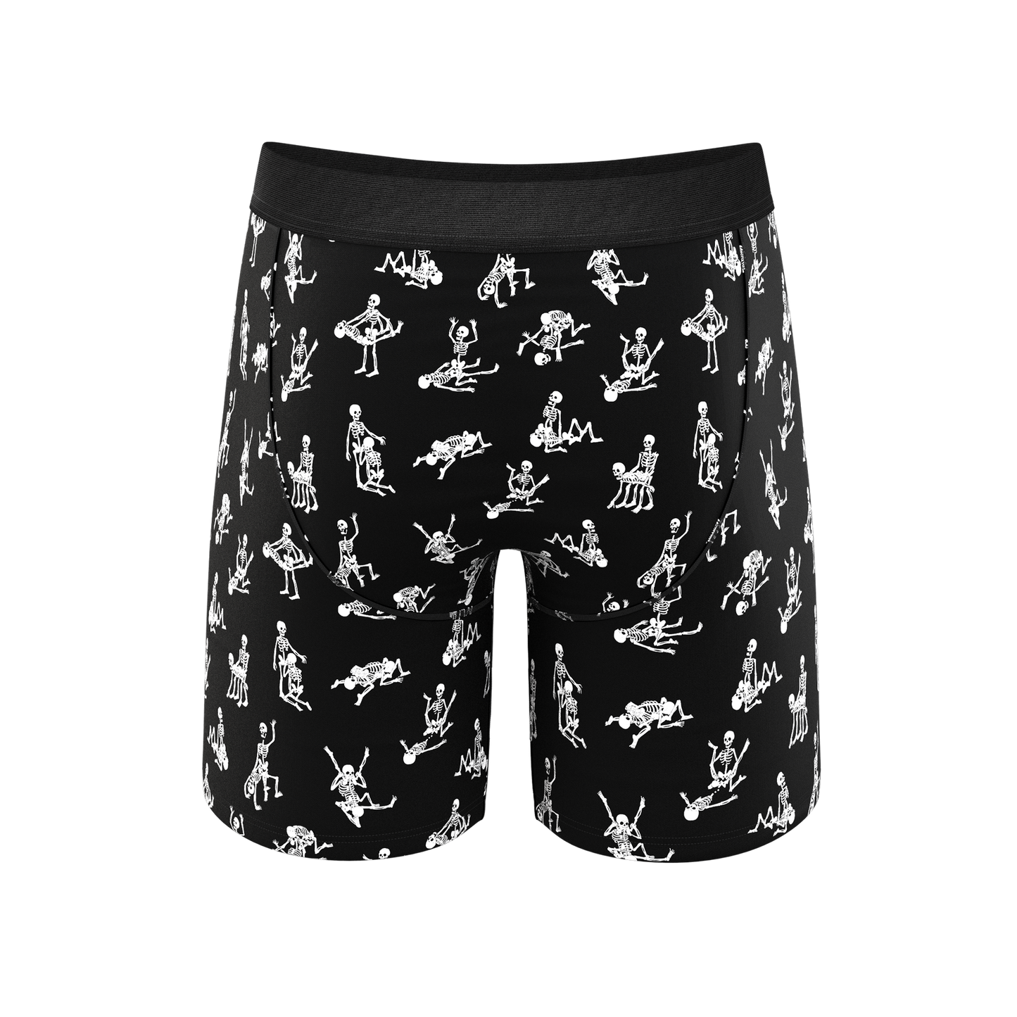 The Bare Back Bones | Glow in the Dark Skeletons Ball Hammock® Boxer - Long Leg